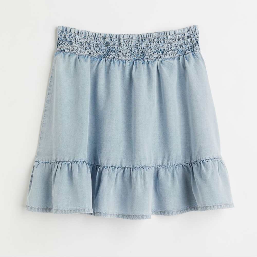 H&M Smocked Waist Mini Skirt
